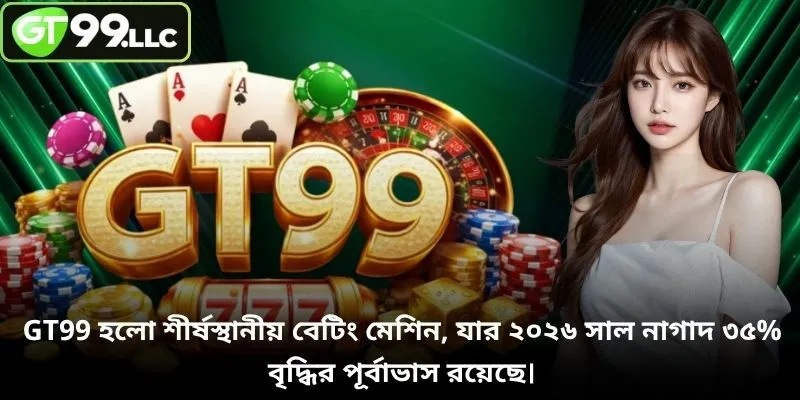 GT99 হলো শীর্ষস্থানীয় বেটিং মেশিন, যার ২০২৬ সাল নাগাদ ৩৫% বৃদ্ধির পূর্বাভাস রয়েছে।